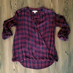 3/4 Sleeve Surplice Top